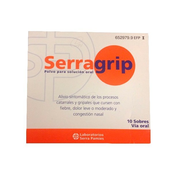 SERRAGRIP 650 mg/ 10 mg/ 4 mg POLVO PARA...