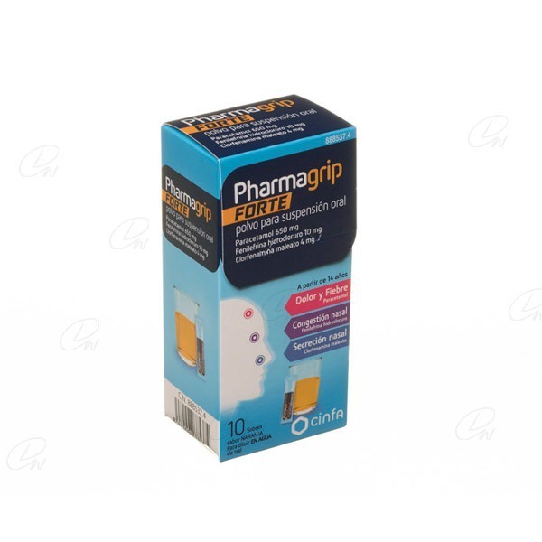 PHARMAGRIP FORTE POLVO PARA SUSPENSION ORAL, 10...