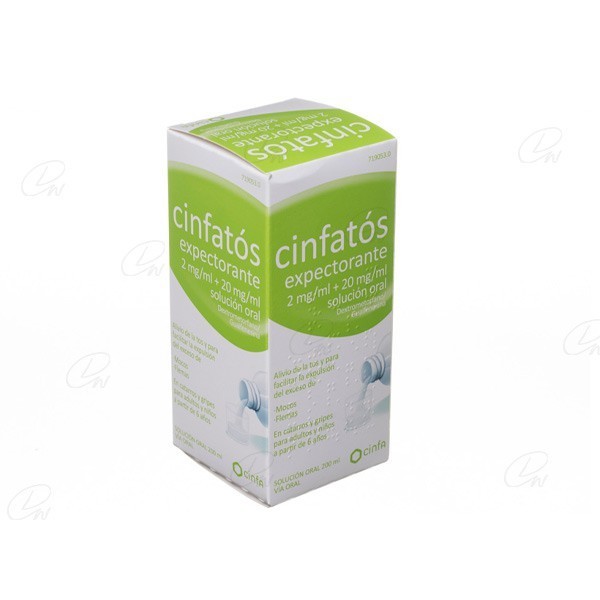 CINFATOS EXPECTORANTE 2/20 MG/ML SOLUCION ORAL...