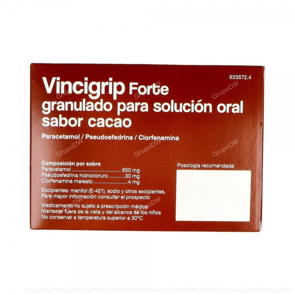 VINCIGRIP FORTE GRANULADO PARA SOLUCION ORAL...